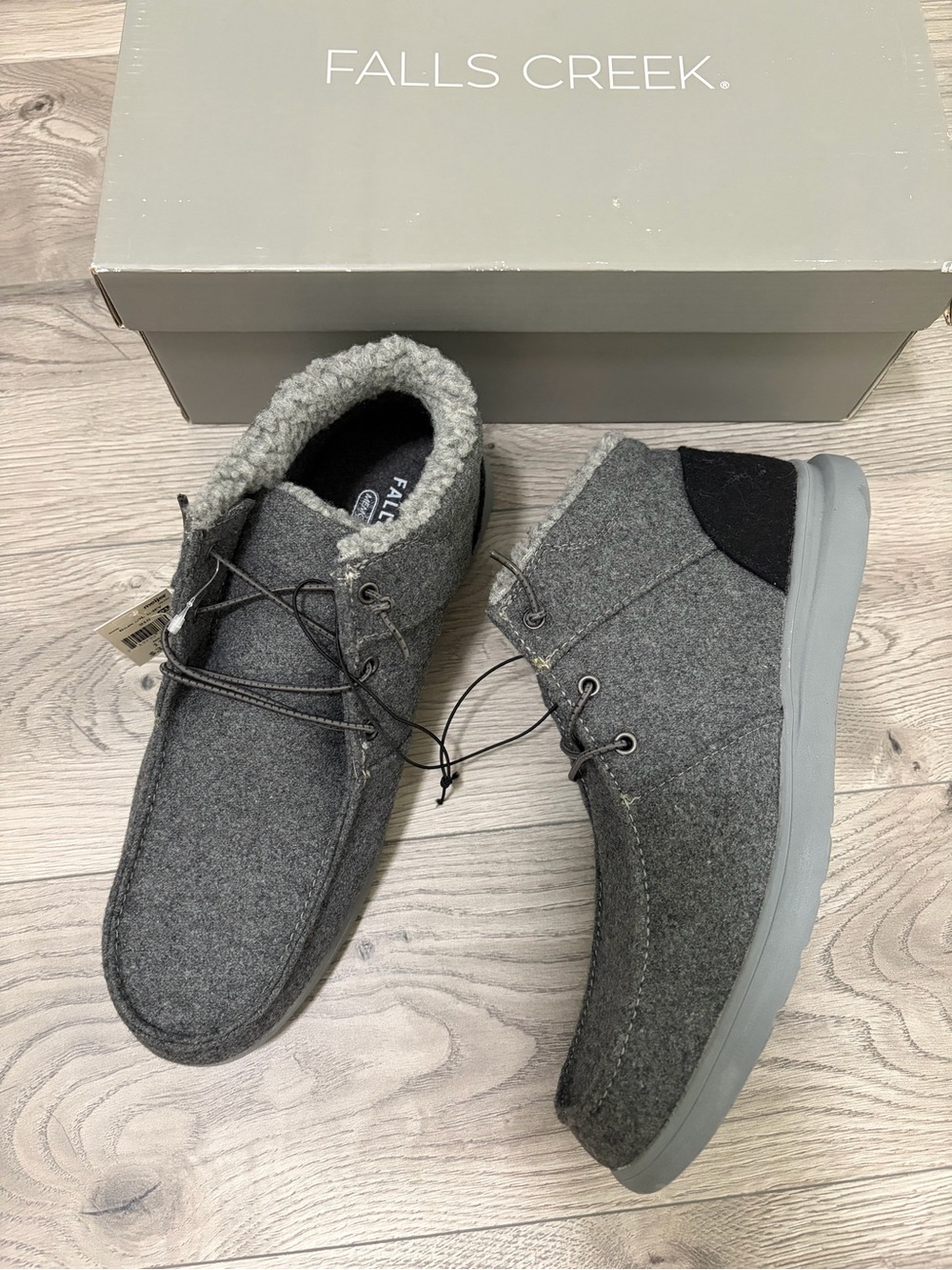 Falls Creek Men’s Gray Chukka Boots